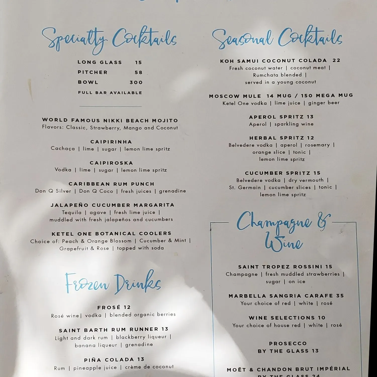 Menu 1