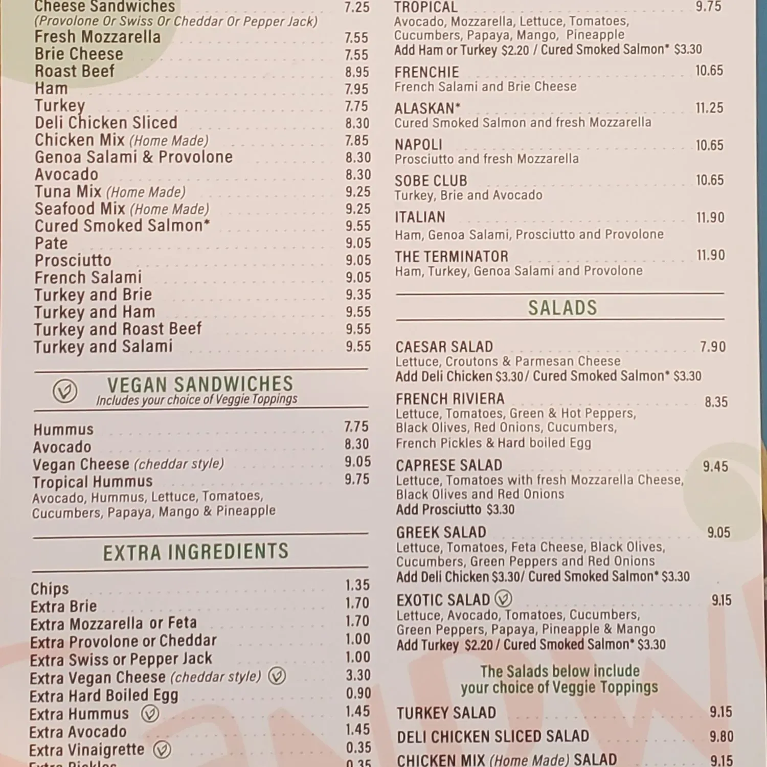 Menu 2