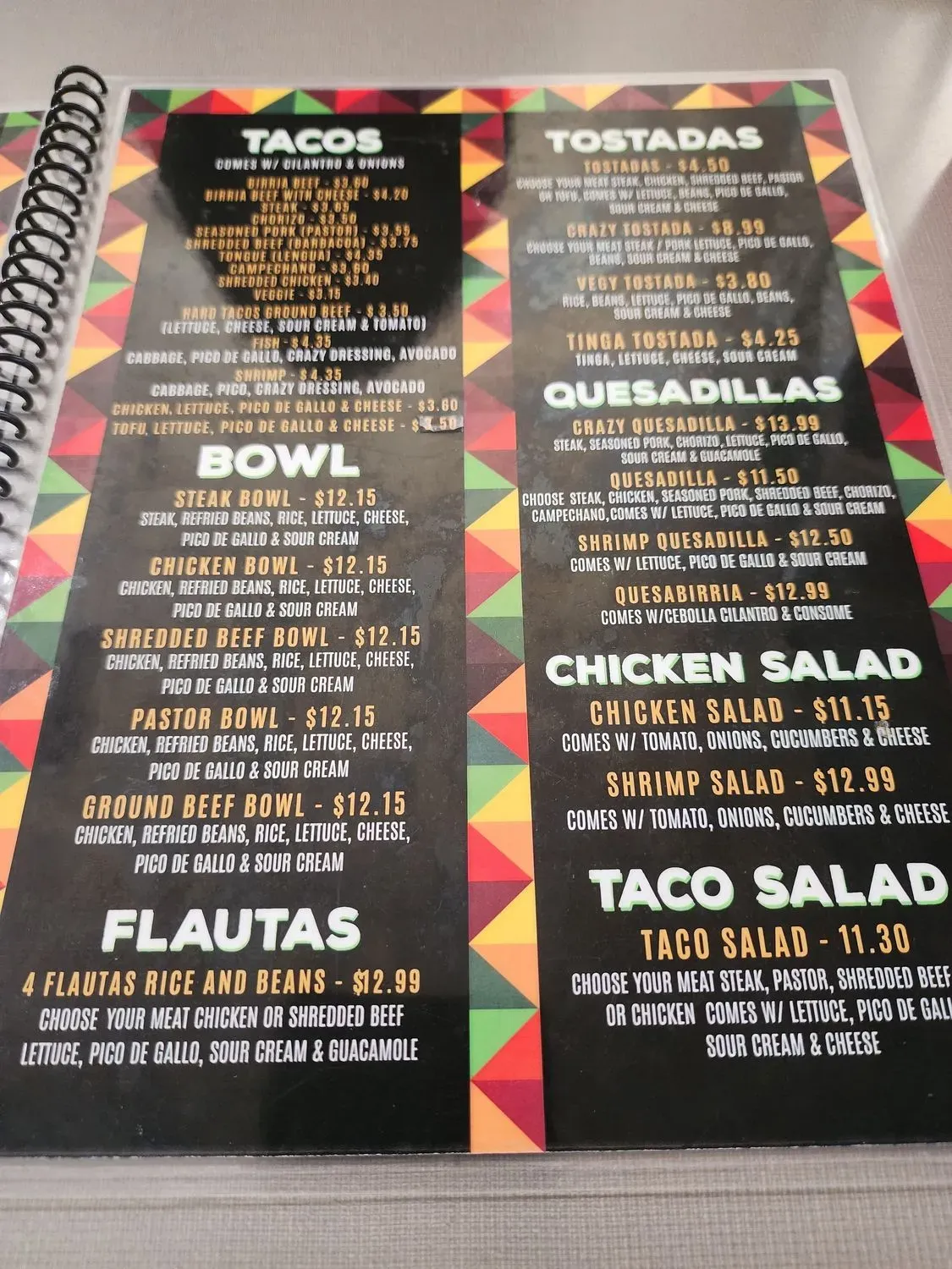 Menu 6