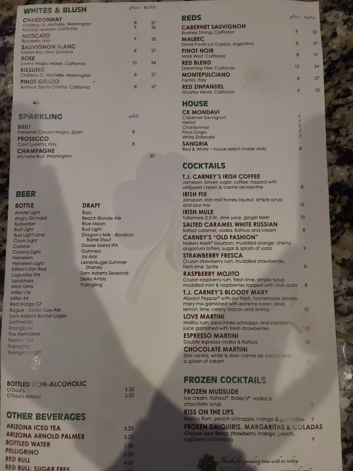 Menu 5