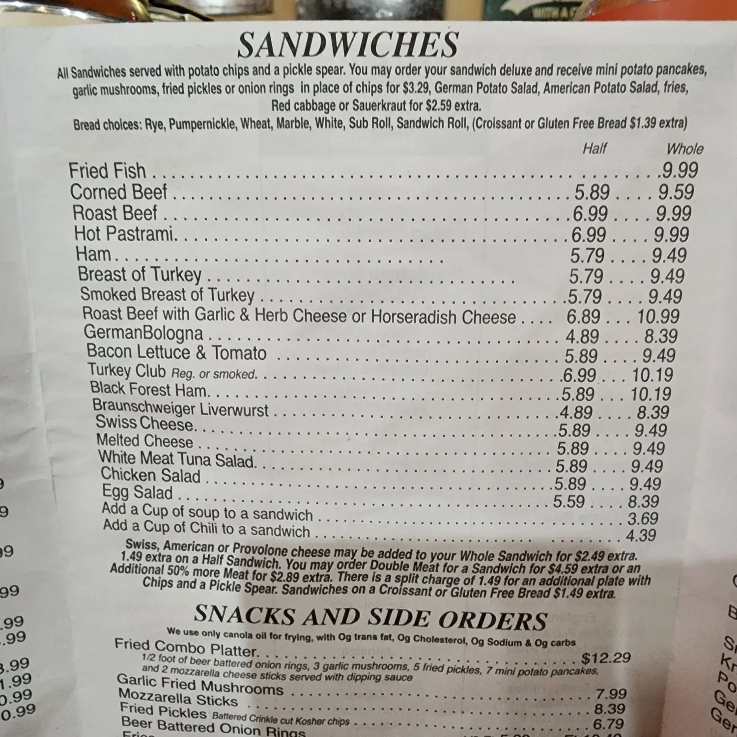 Menu 4