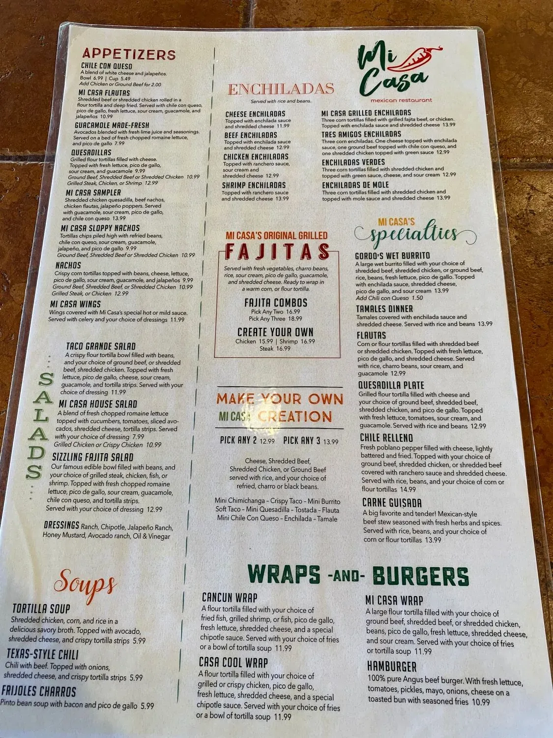 Menu 1