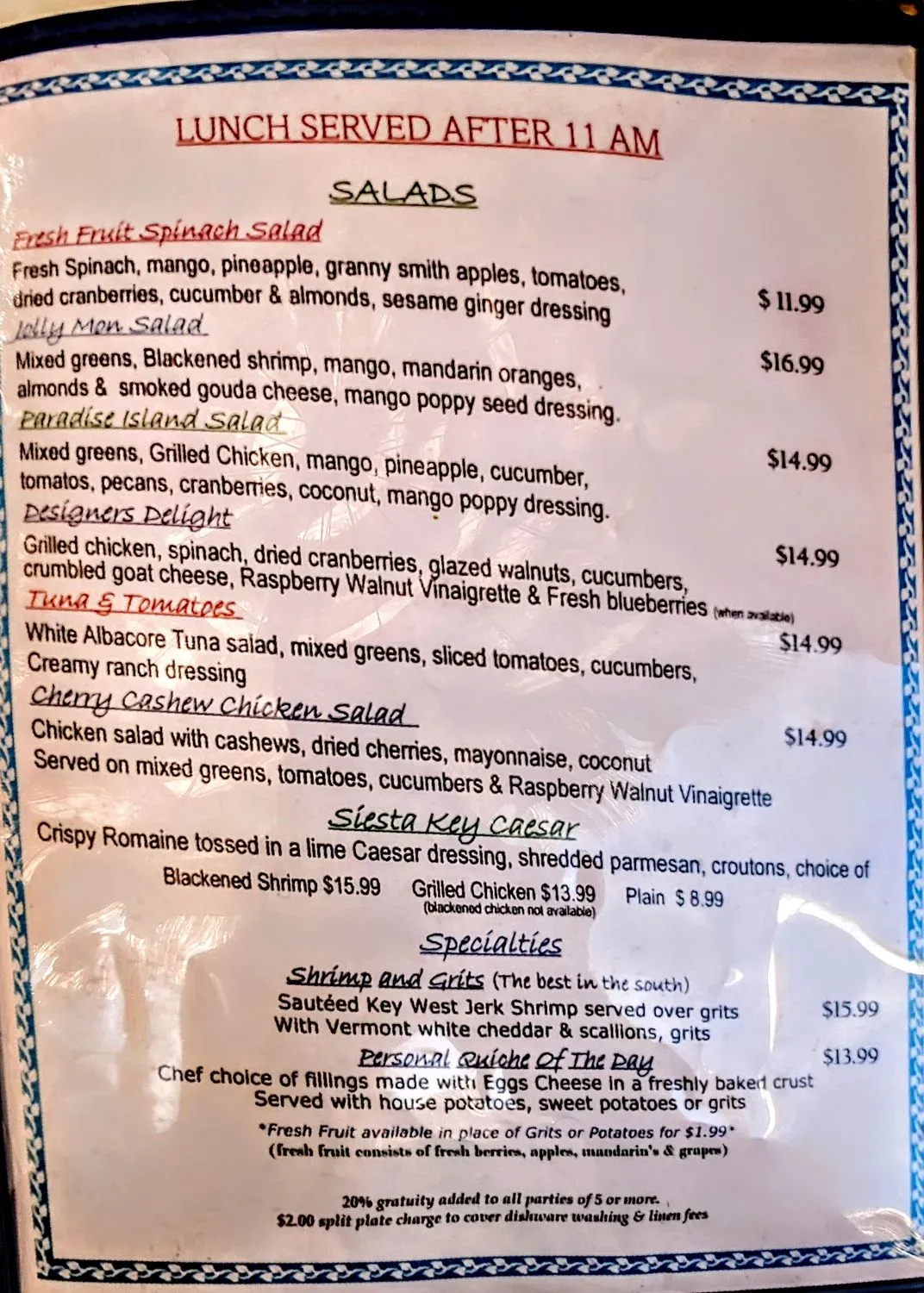 Menu 1