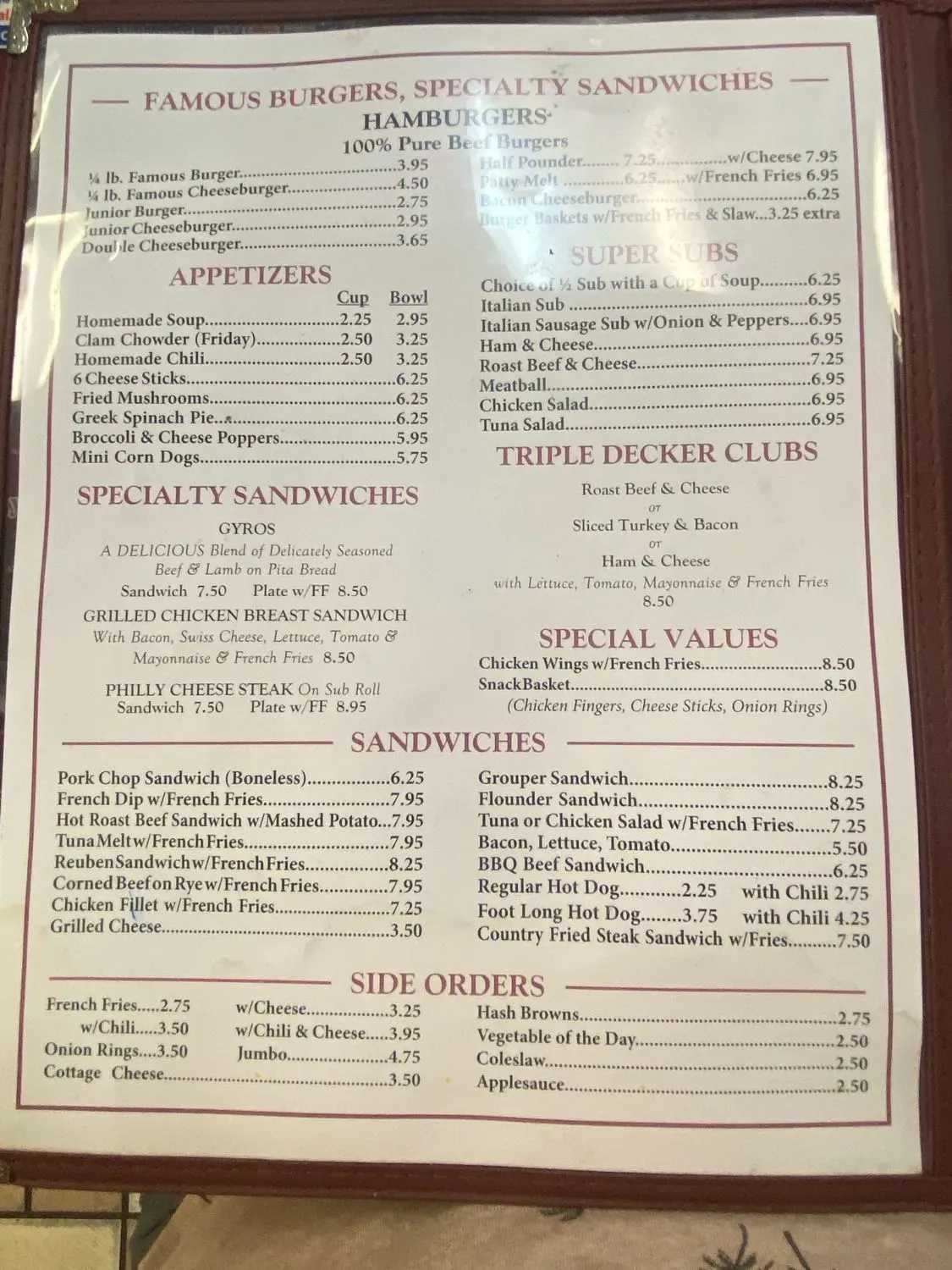 Menu 2