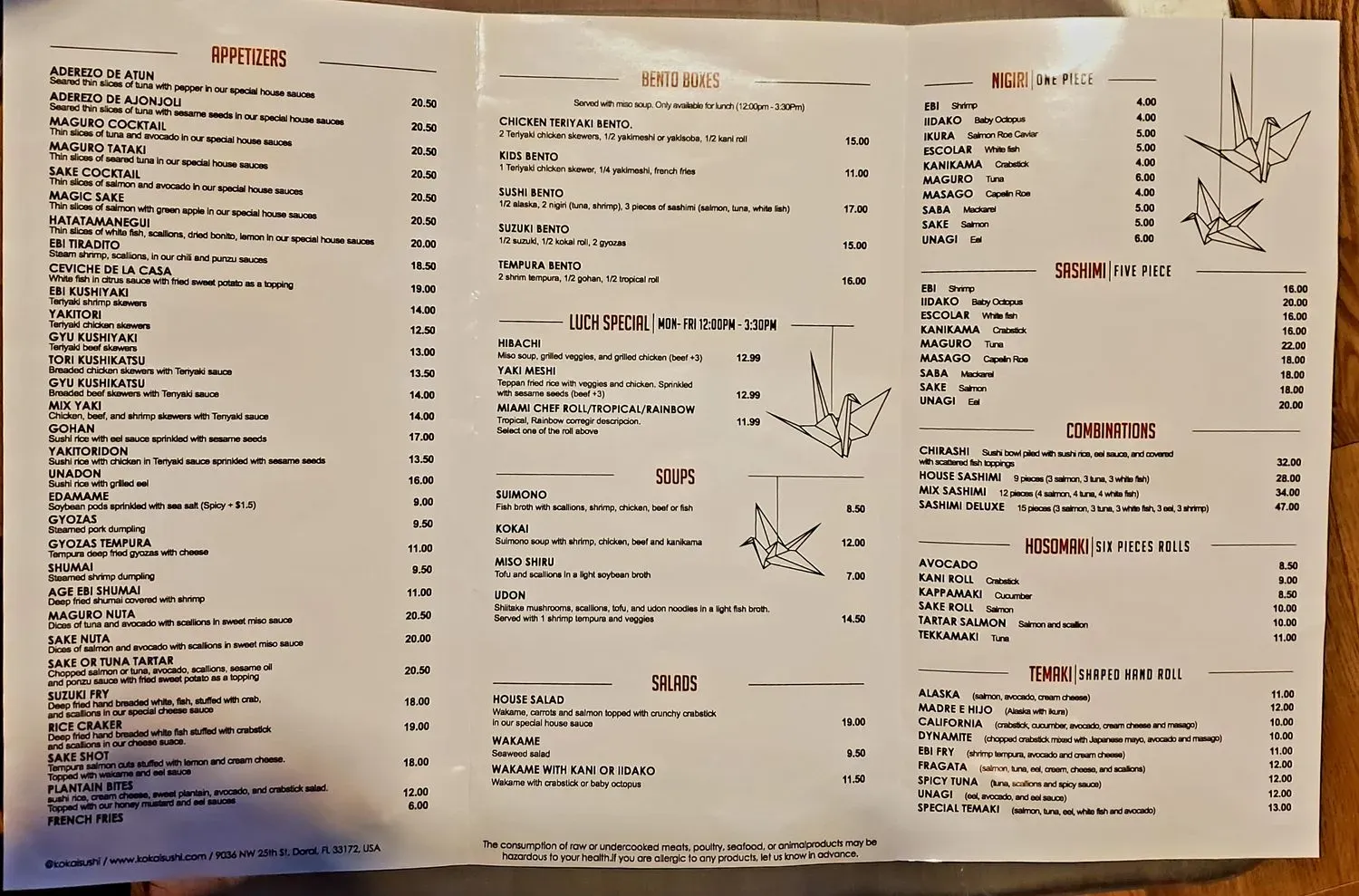 Menu 1