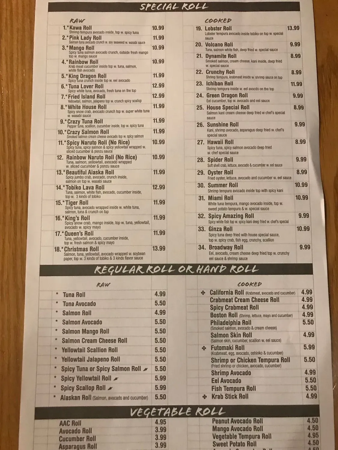 Menu 5