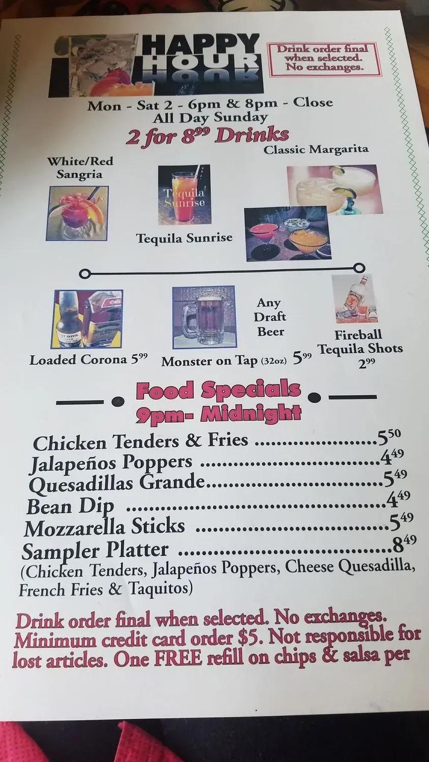 Menu 5