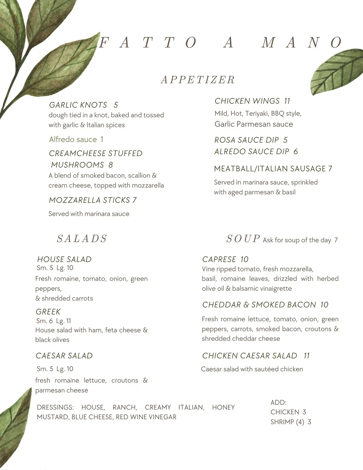 Menu 2