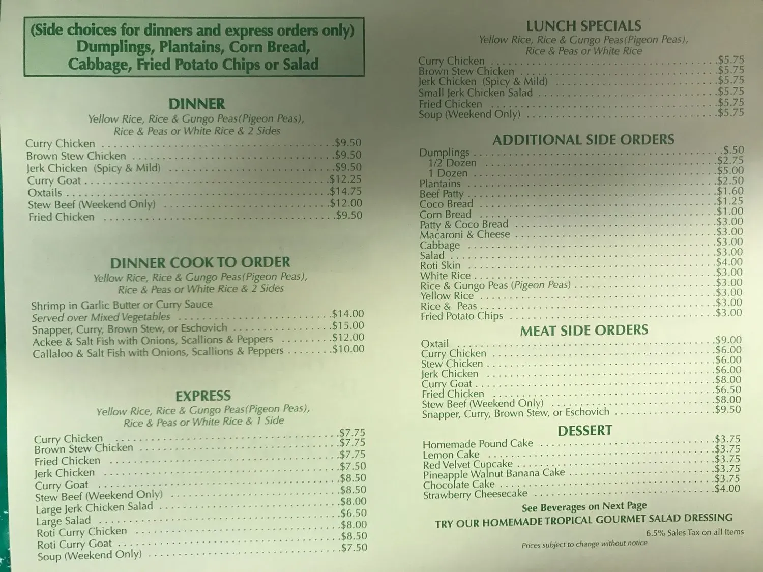 Menu 1