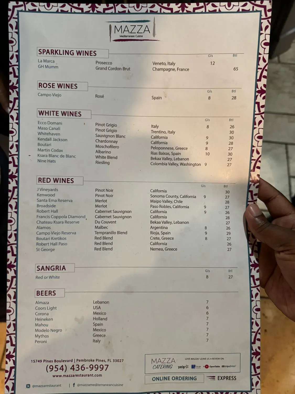 Menu 1