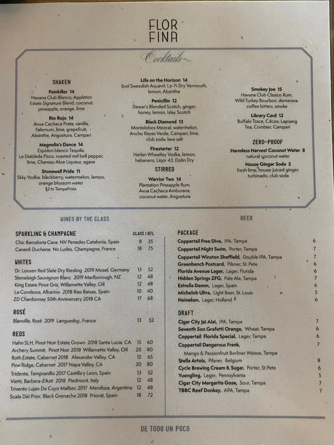 Menu 5