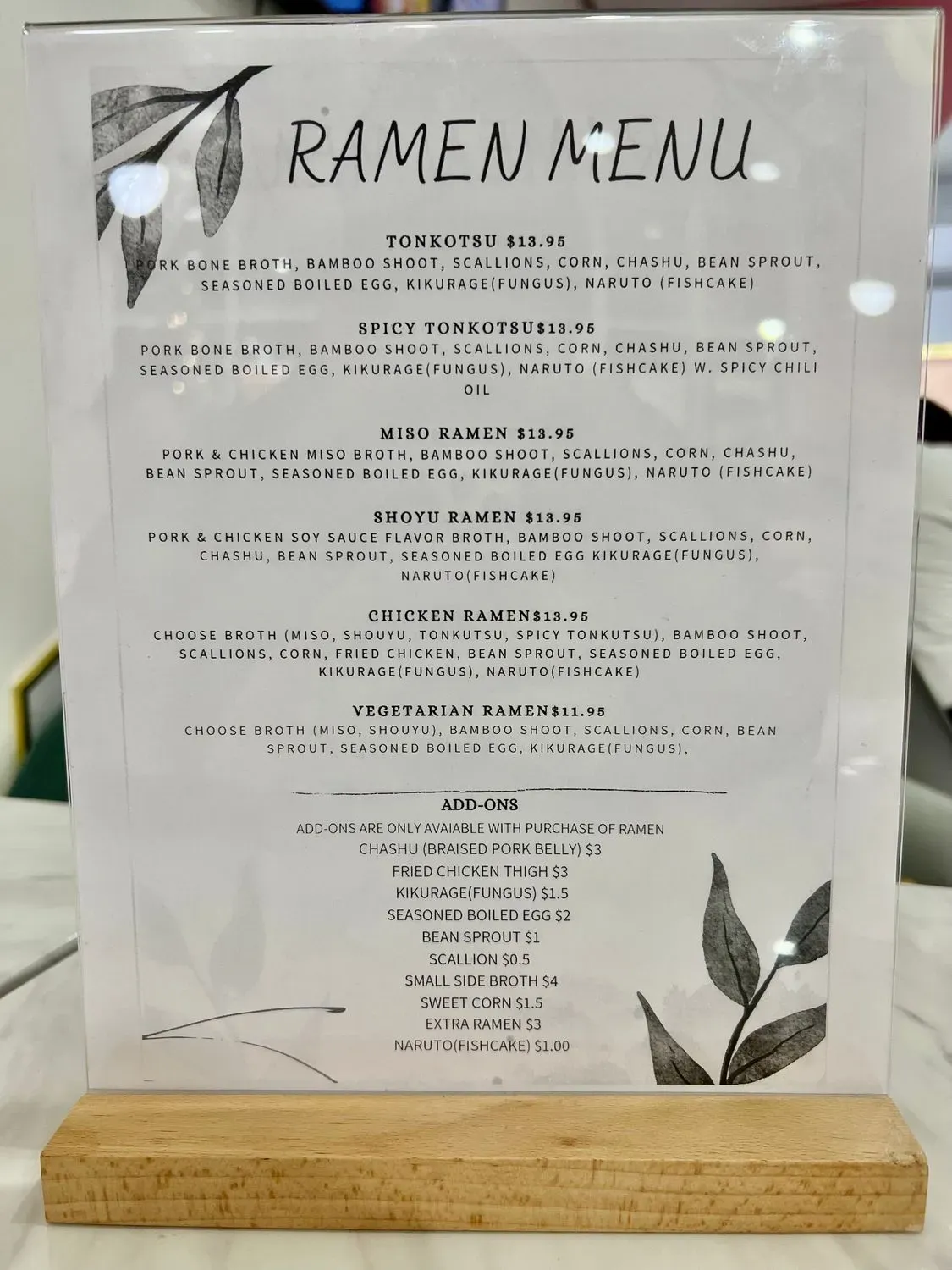 Menu 2