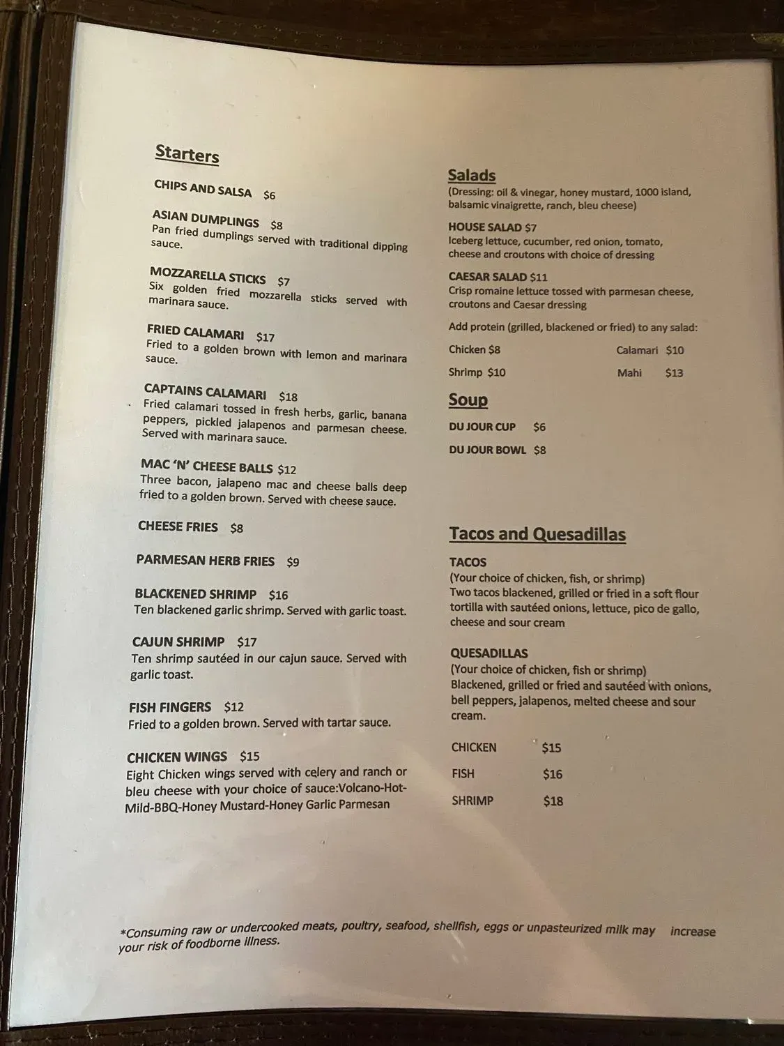 Menu 5