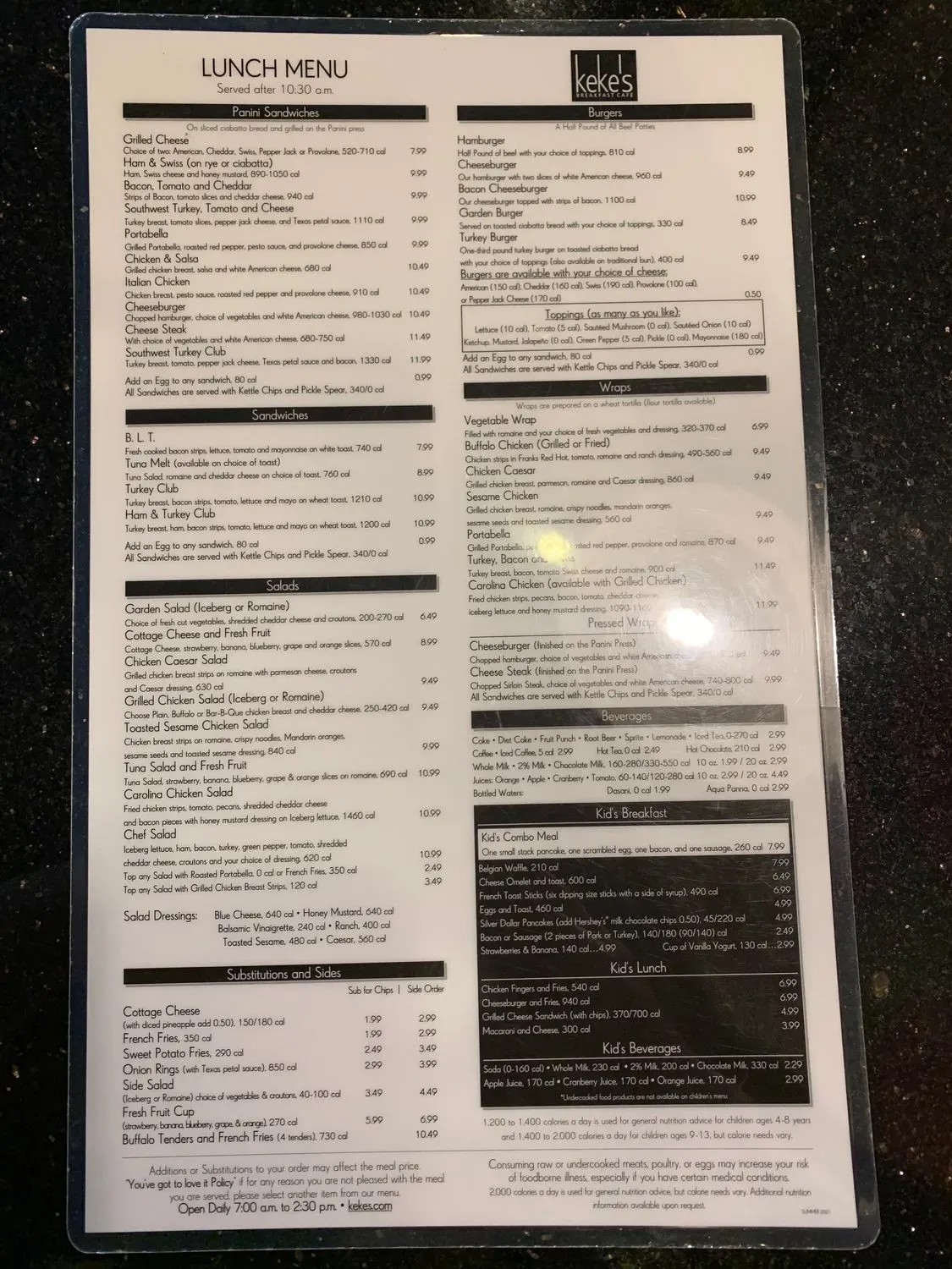 Menu 4