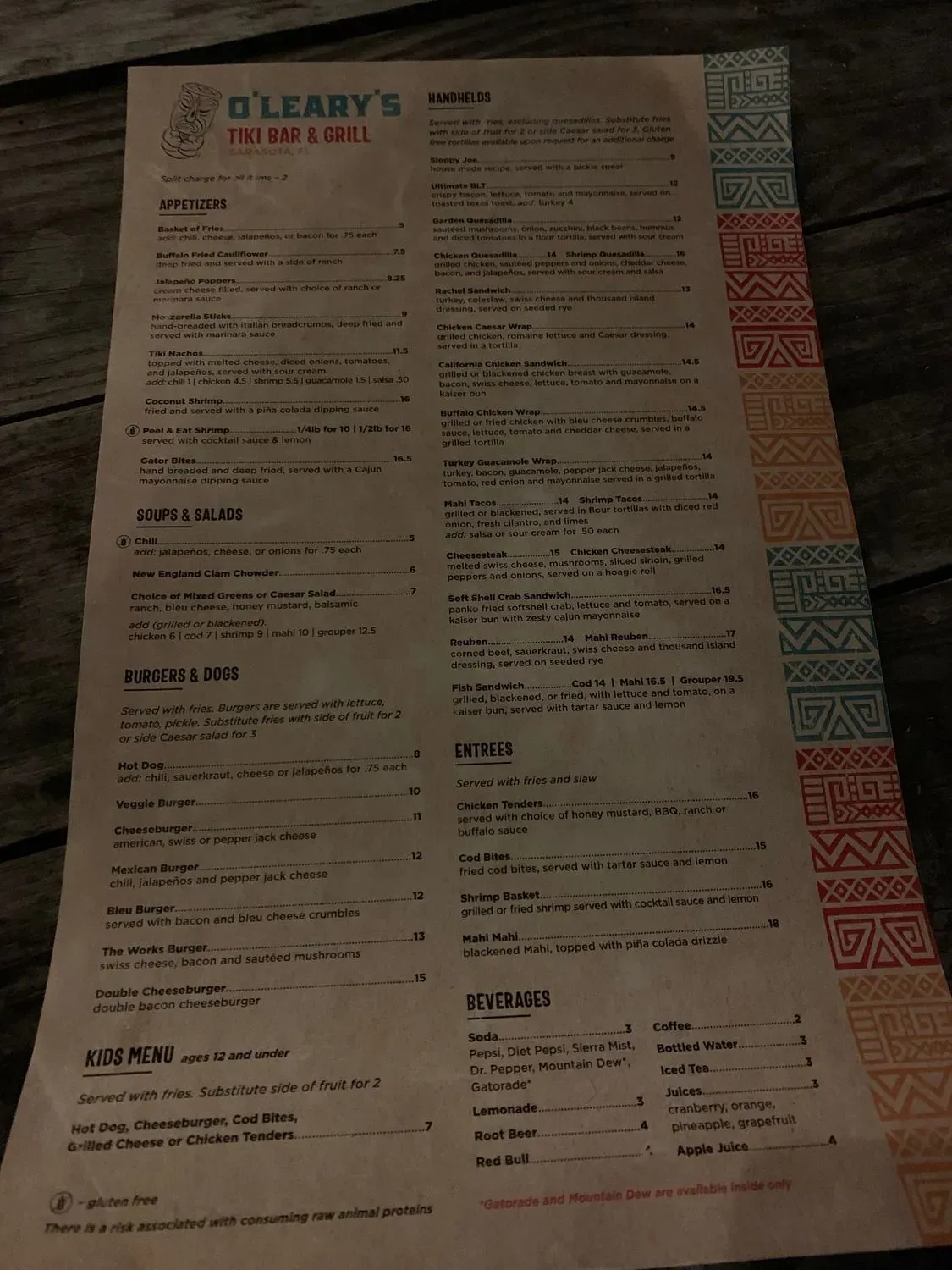 Menu 5