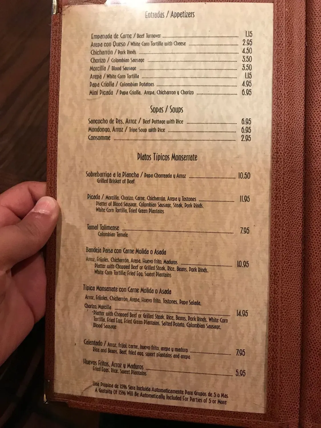 Menu 4