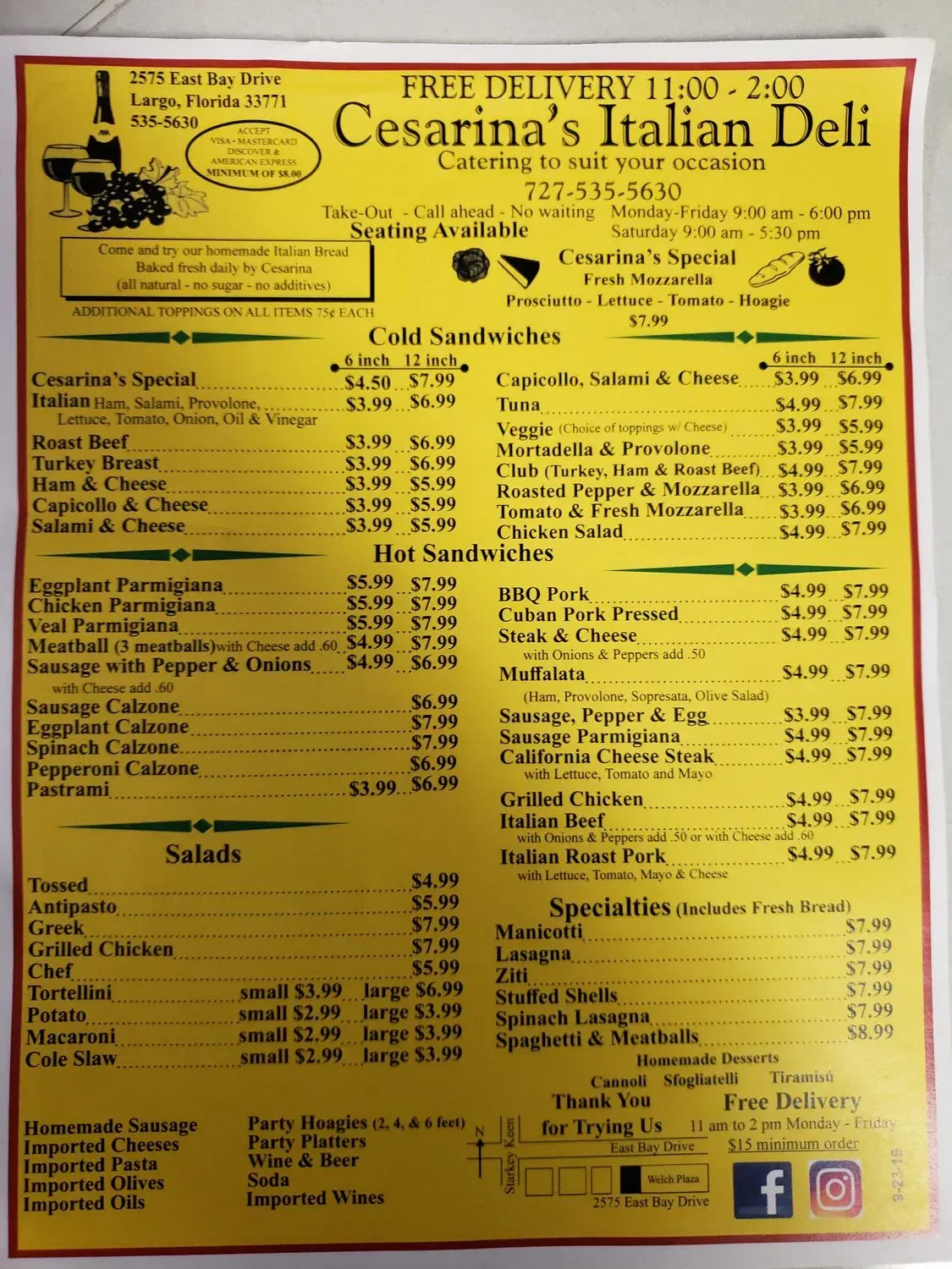 Menu 5