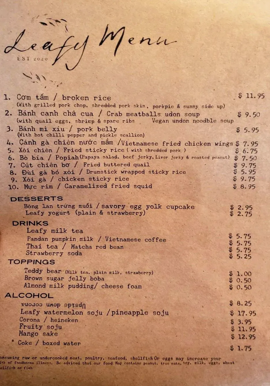 Menu 4