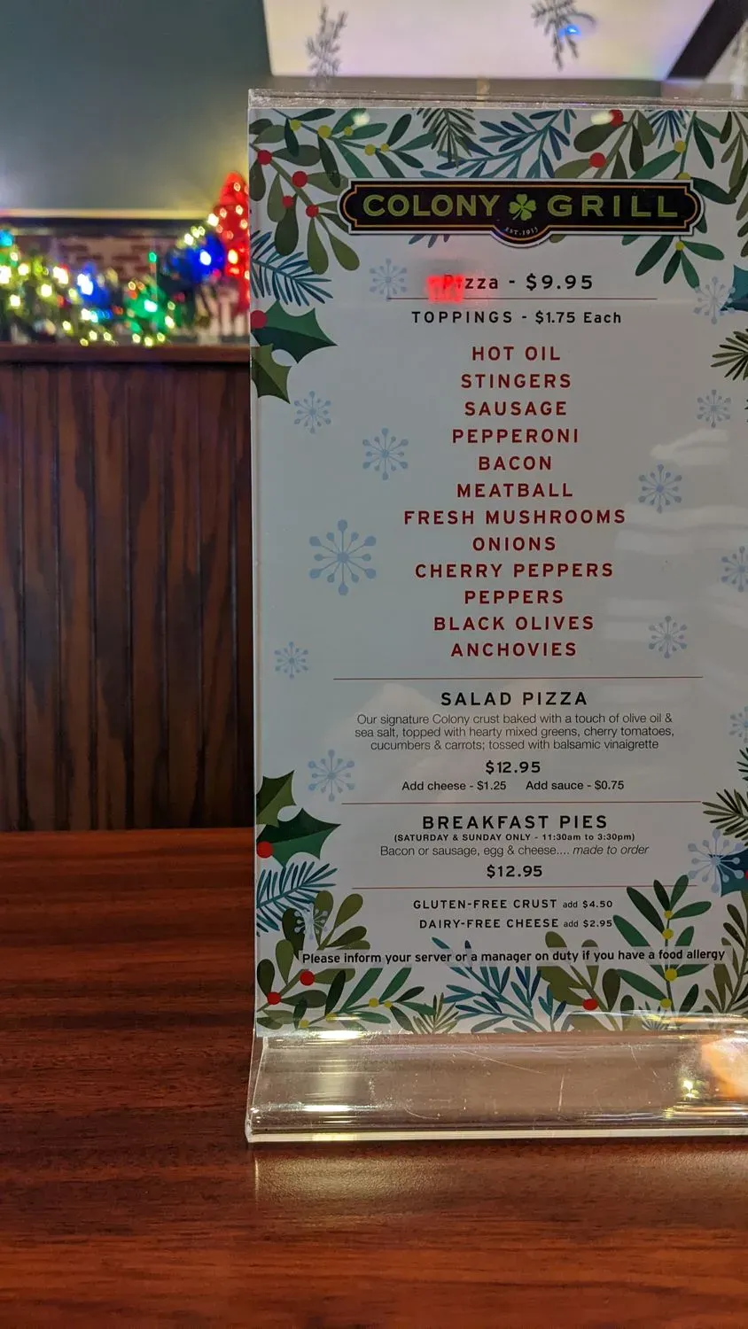 Menu 5