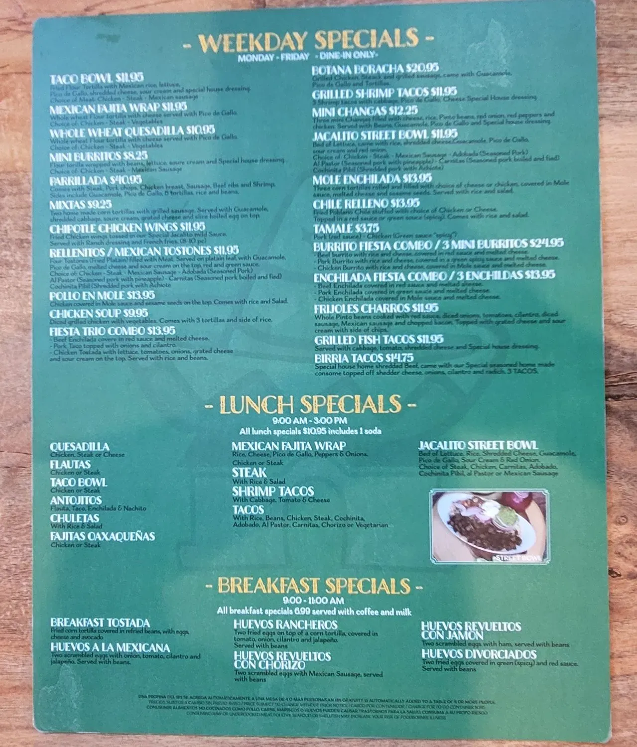 Menu 4