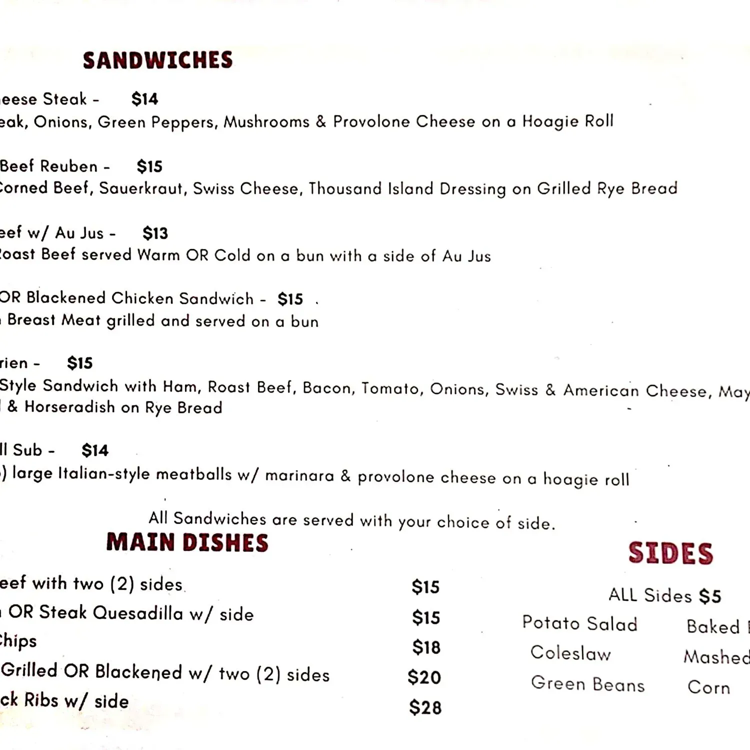 Menu 1