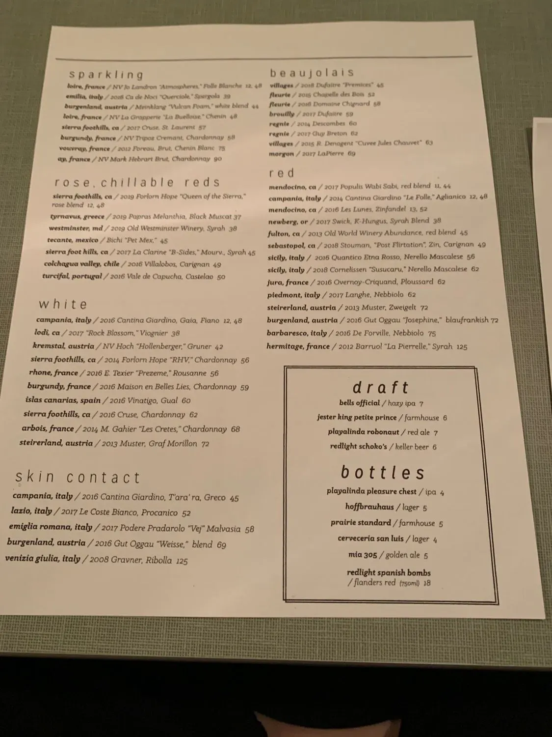 Menu 5