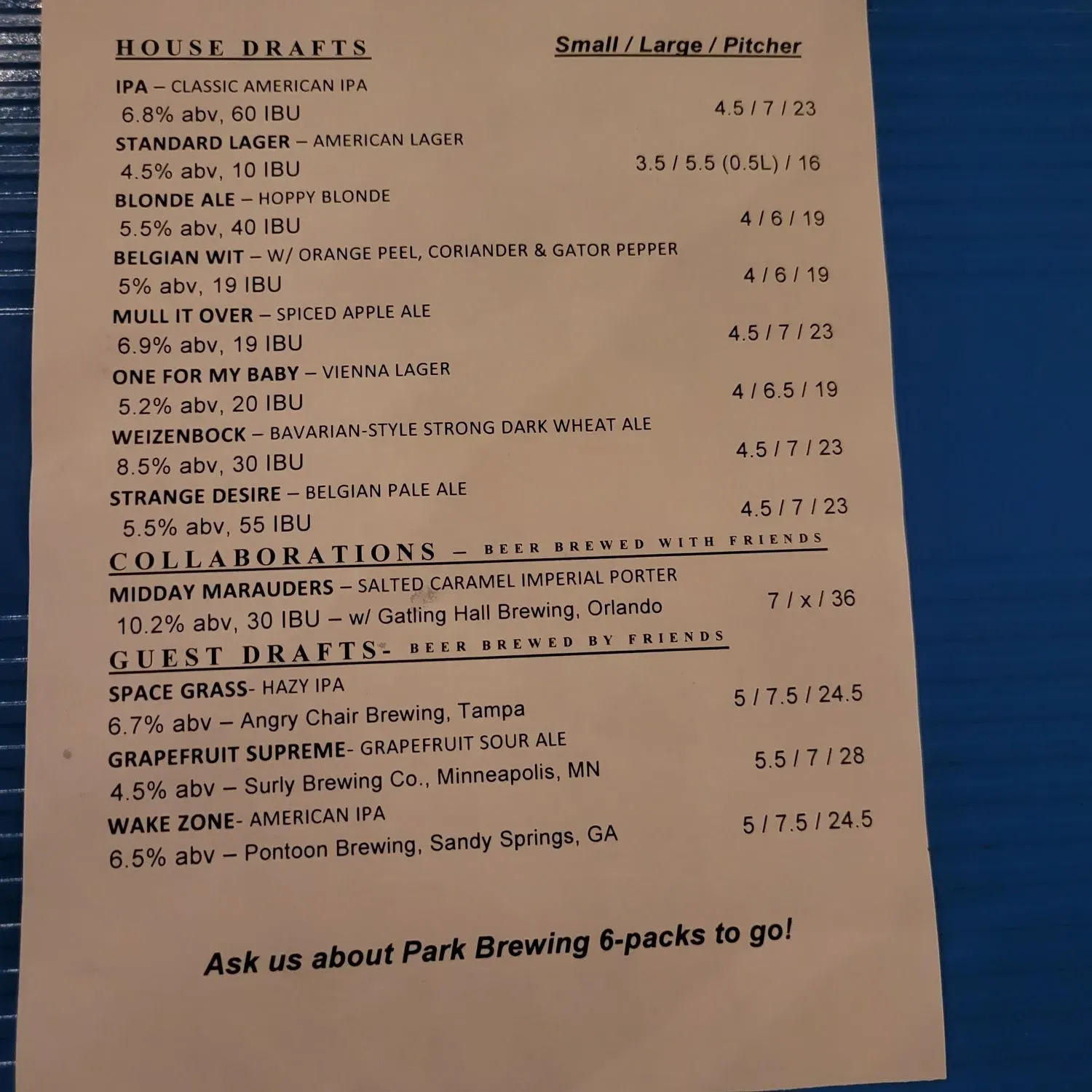 Menu 6