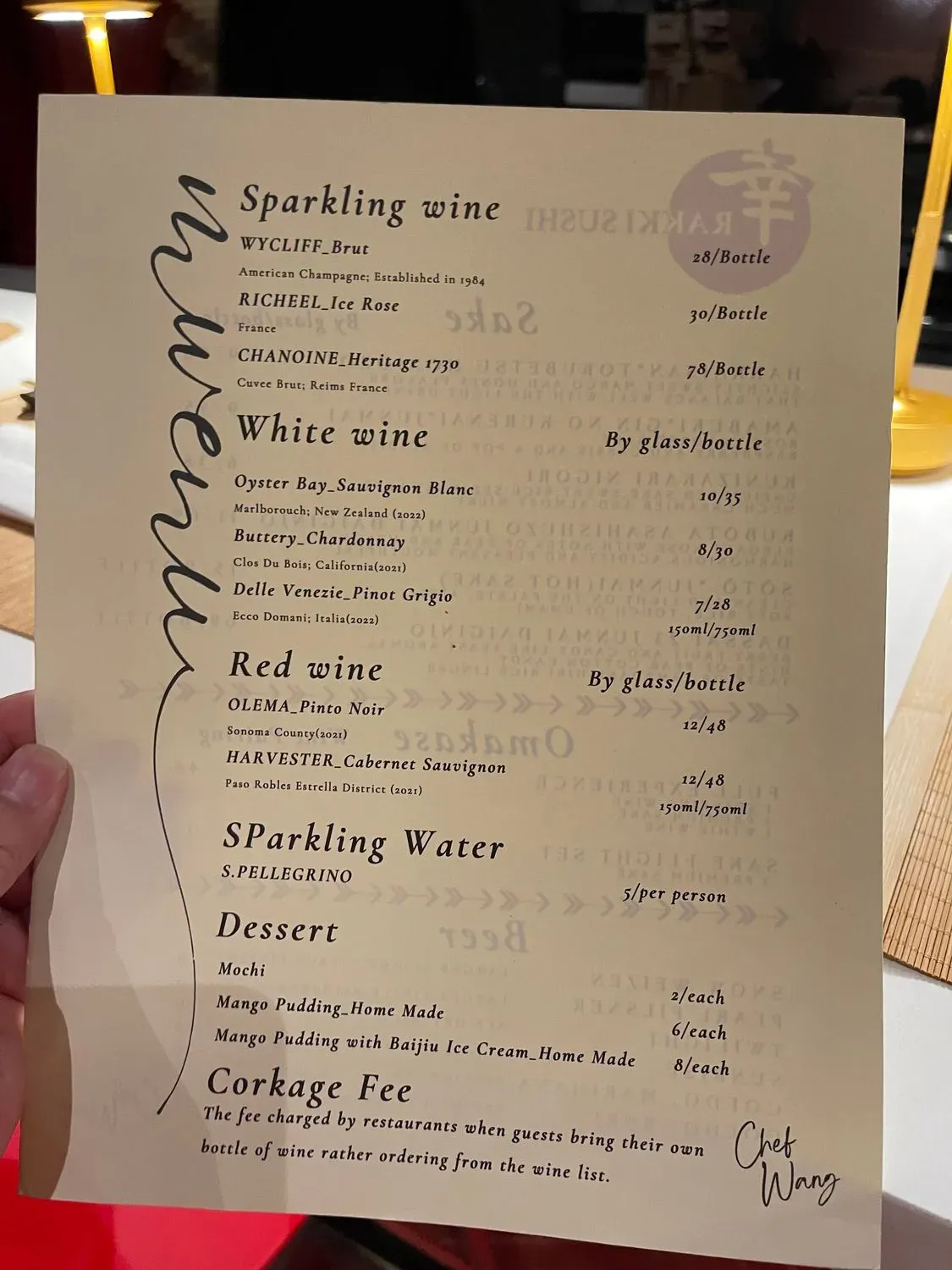 Menu 5