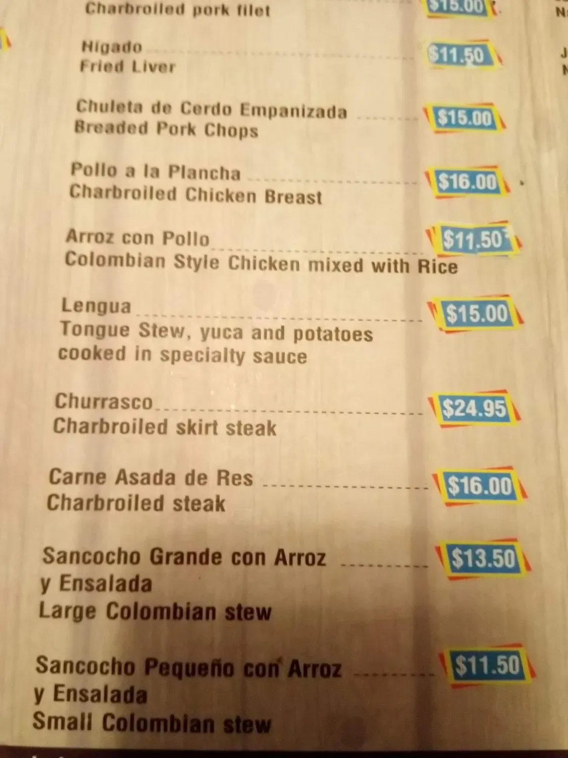 Menu 6