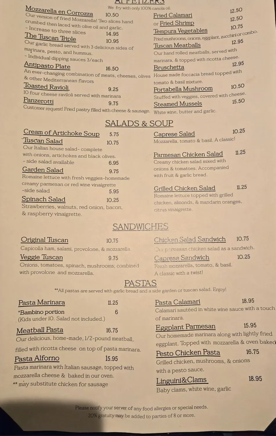 Menu 6