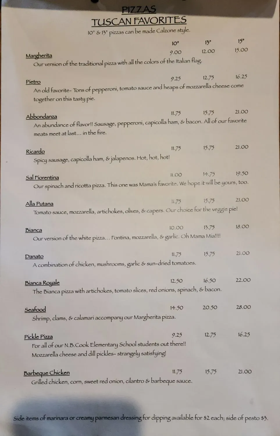 Menu 5