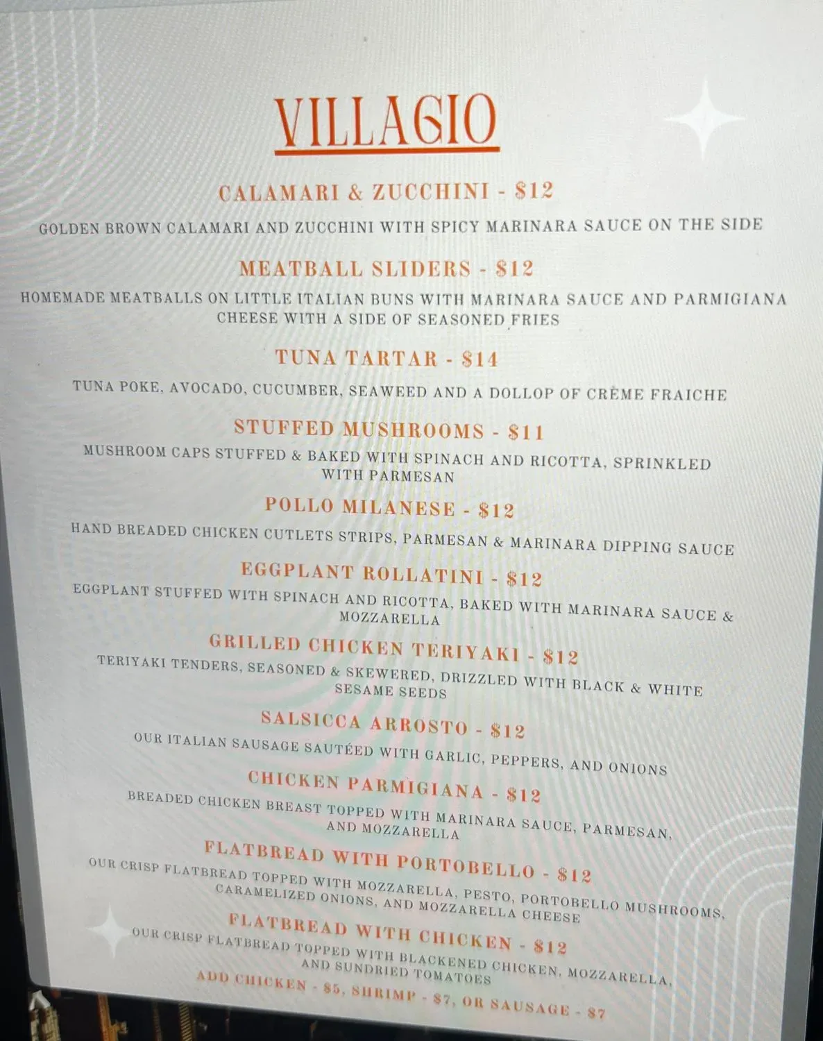 Menu 1