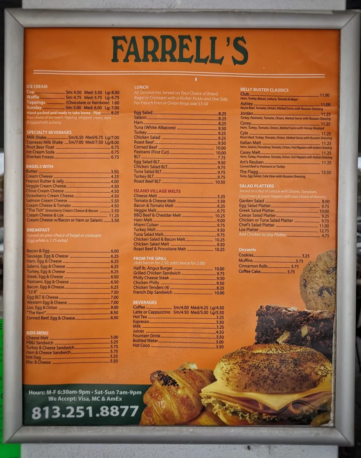 Farrell's on the Island Menu - Updated November 2025