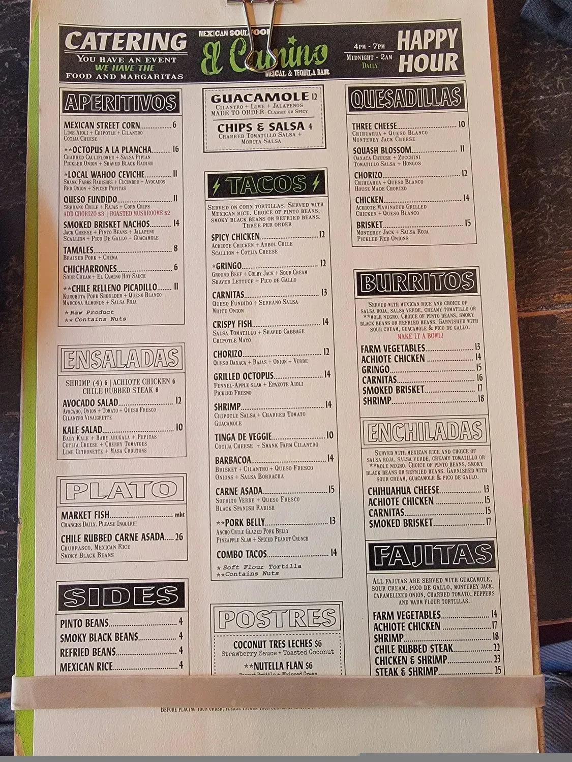 Menu 1