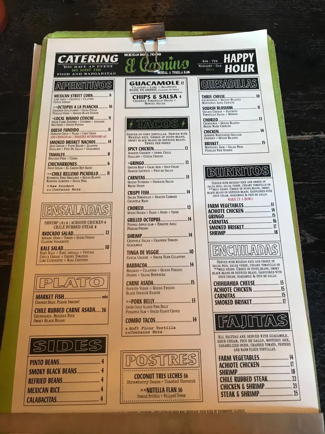 Menu 6