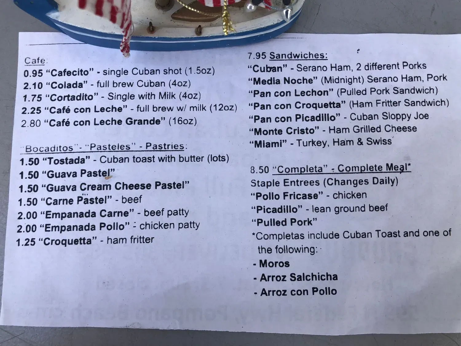 Menu 3