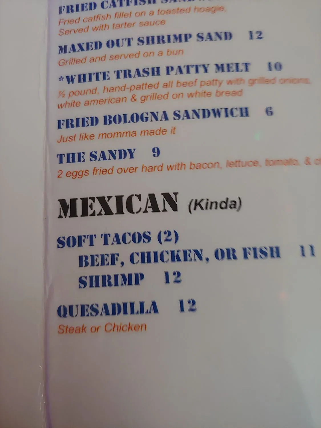 Menu 5