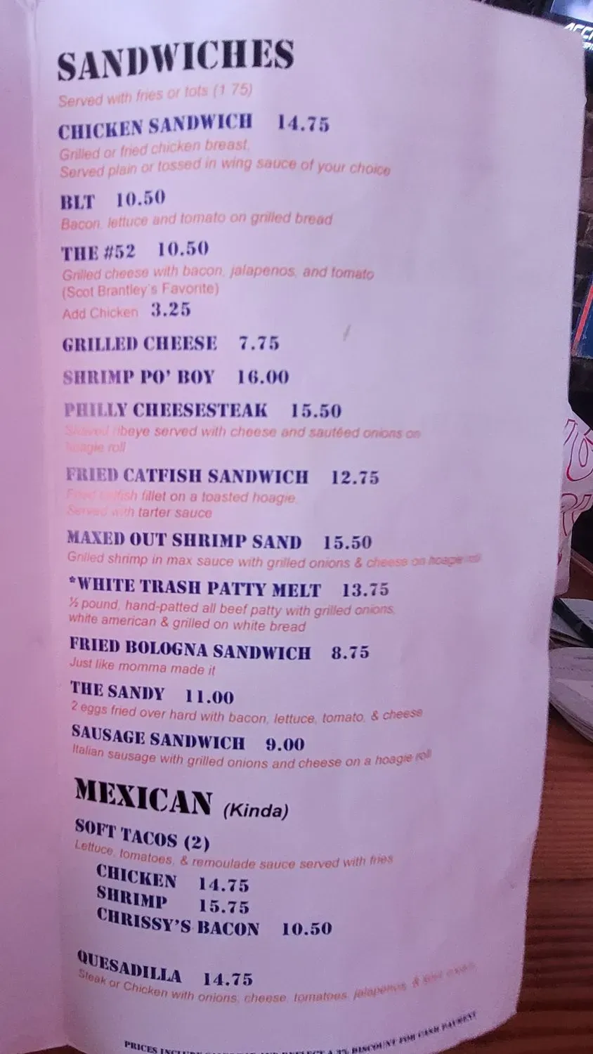 Menu 2