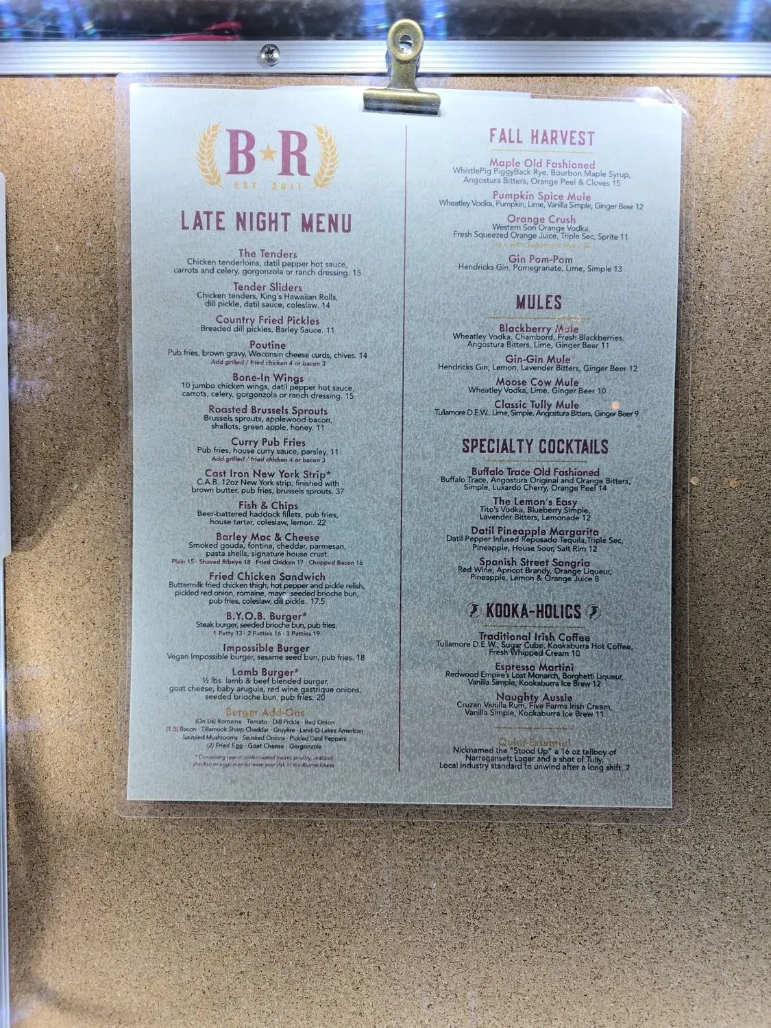 Menu 4