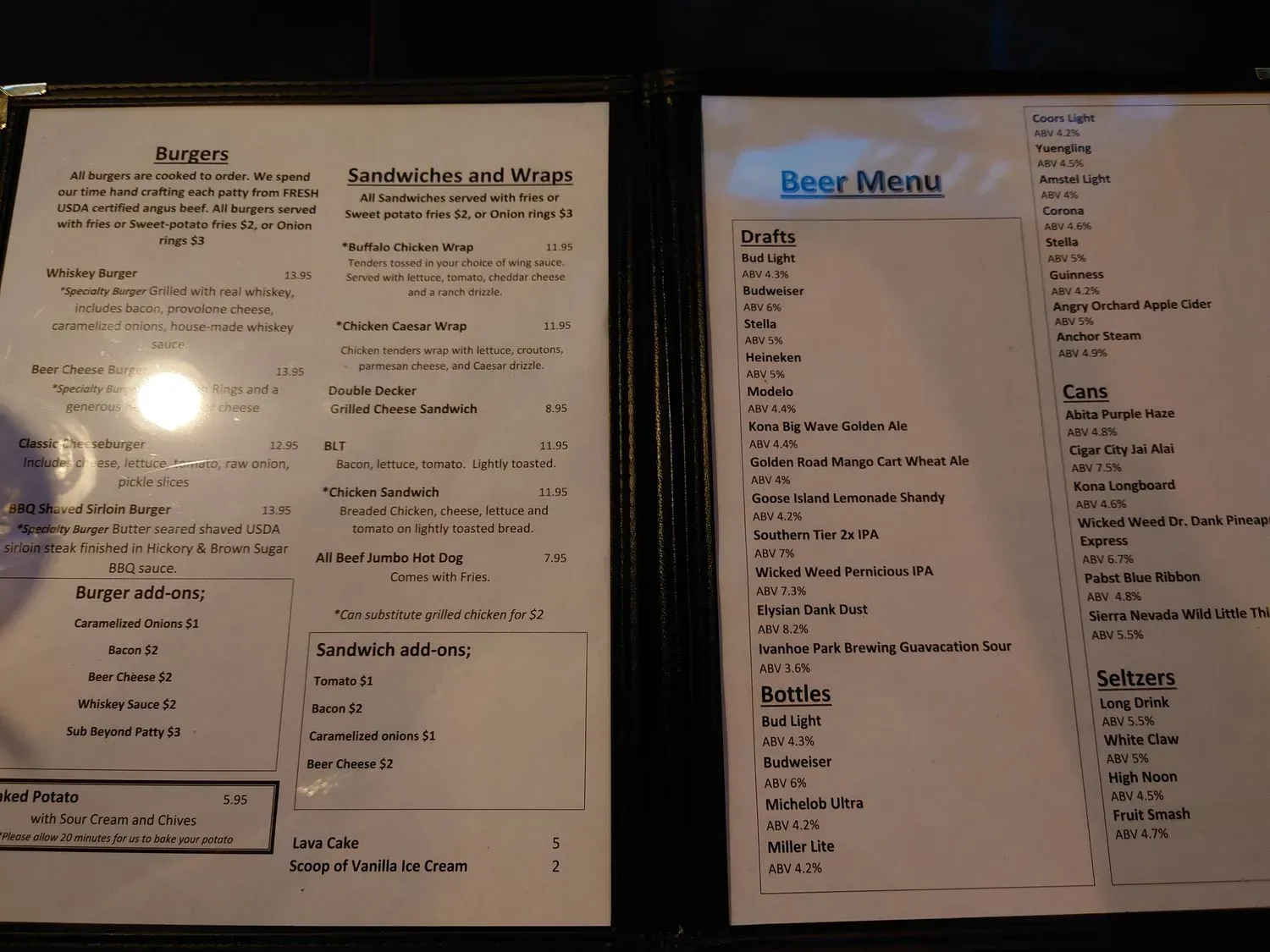 Menu 5