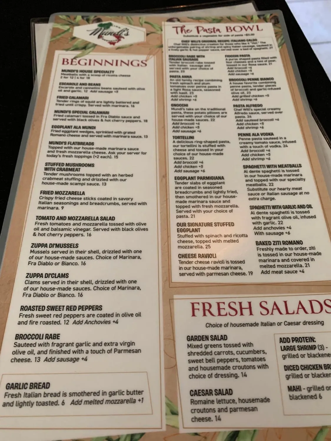 Menu 1