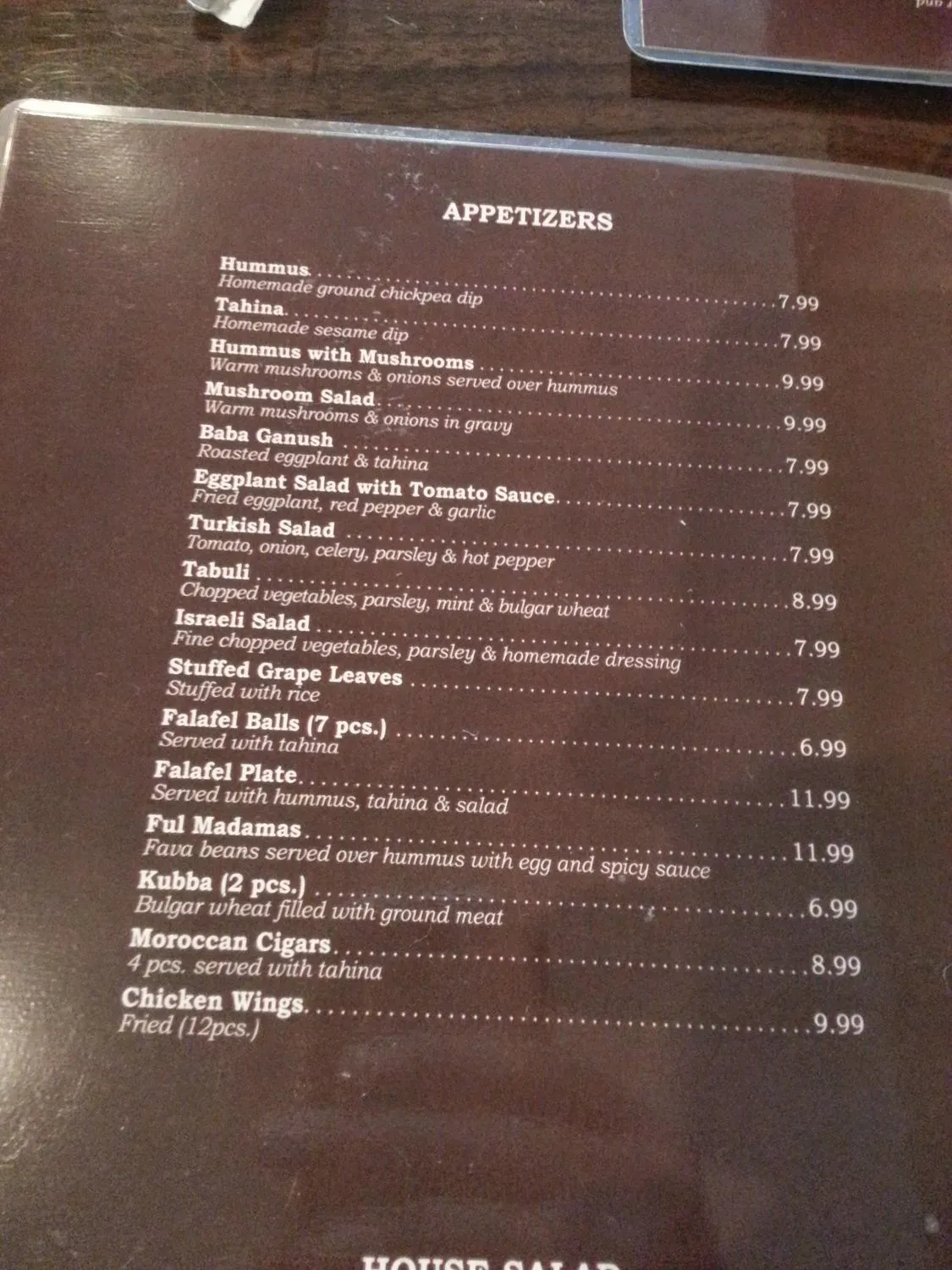 Menu 4