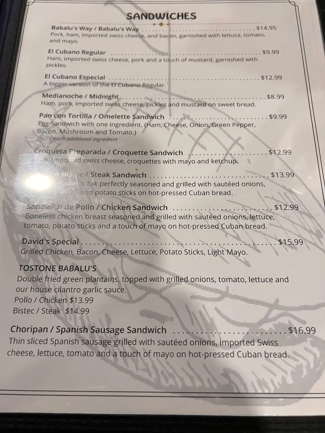 Menu 5