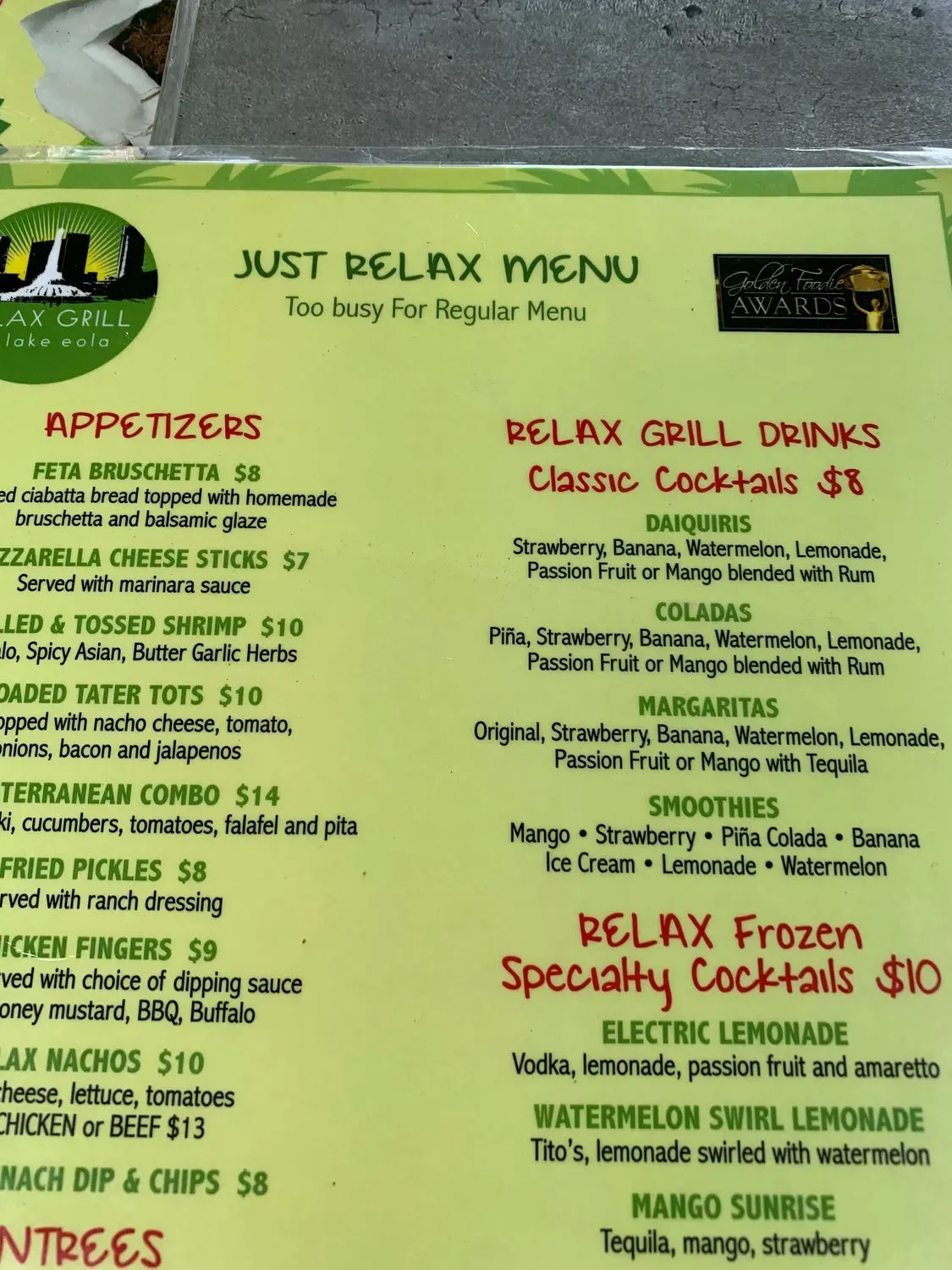 Menu 5