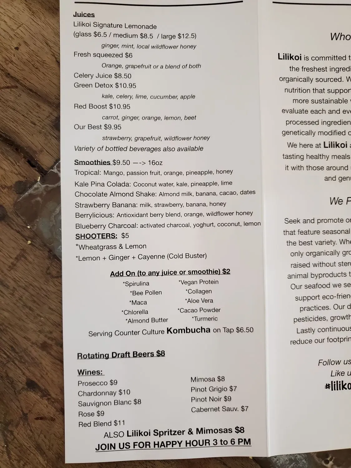 Menu 5