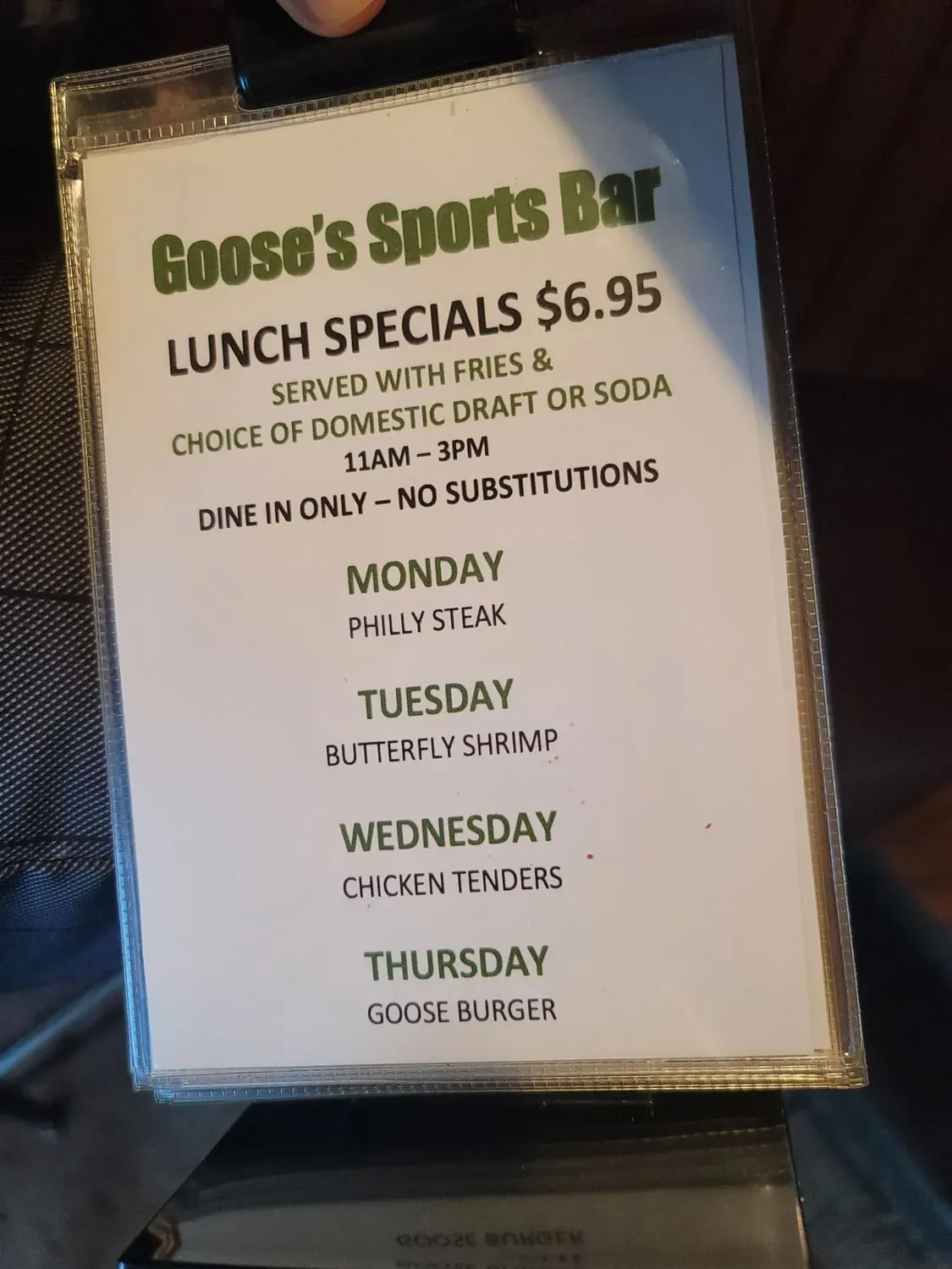 Menu 1