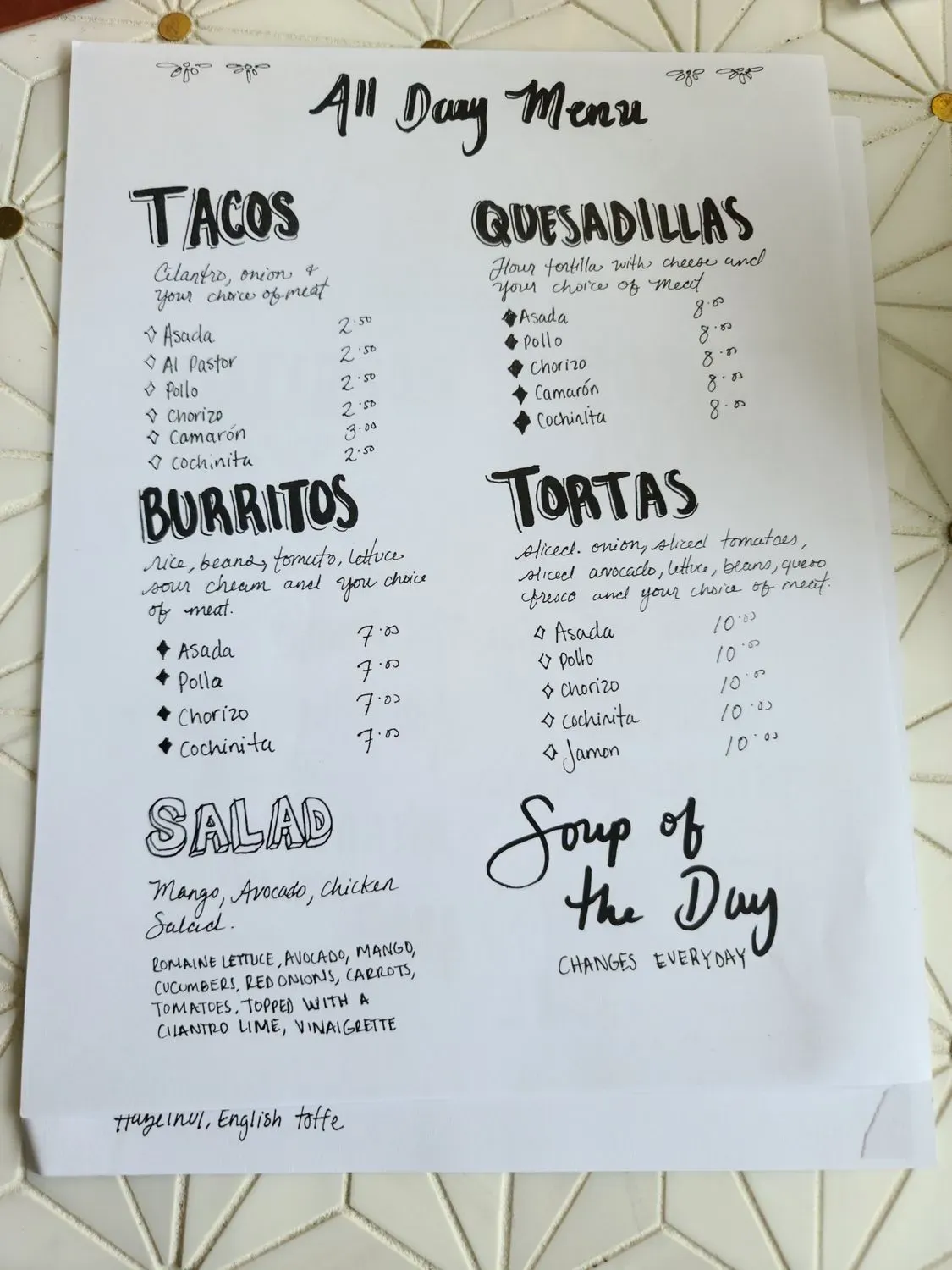 Menu 4