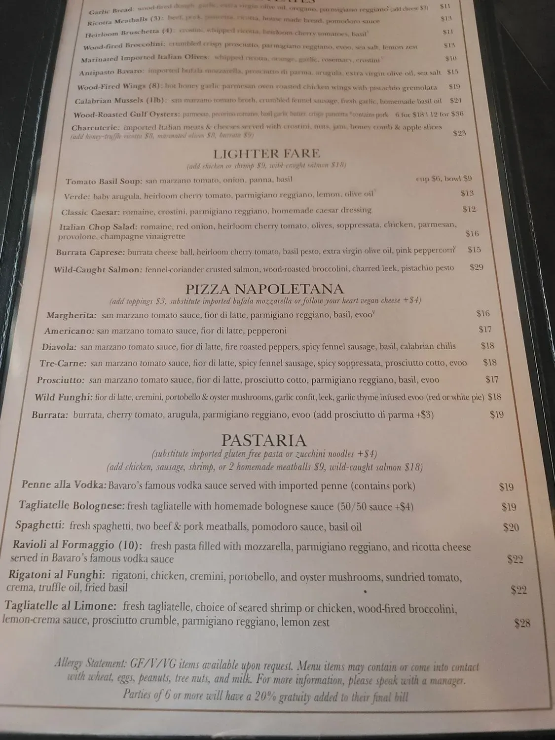 Menu 5