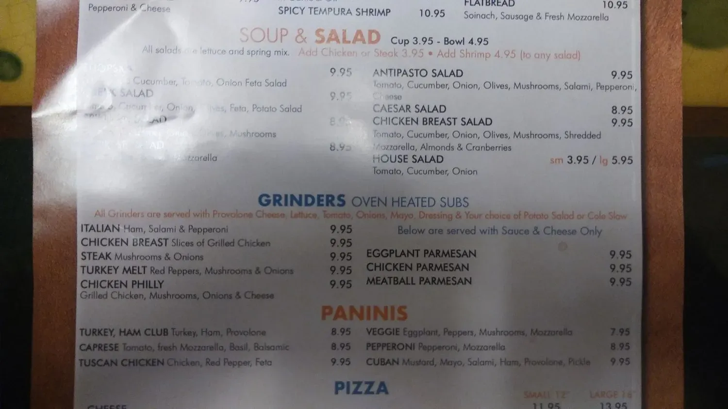 Menu 5