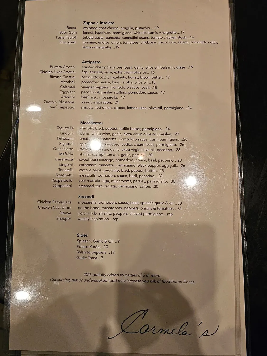 Menu 6